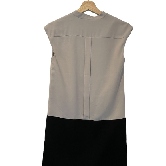 H&M Two Tone Cream and Black Shift Dress Size 2 - Picture 2 of 5